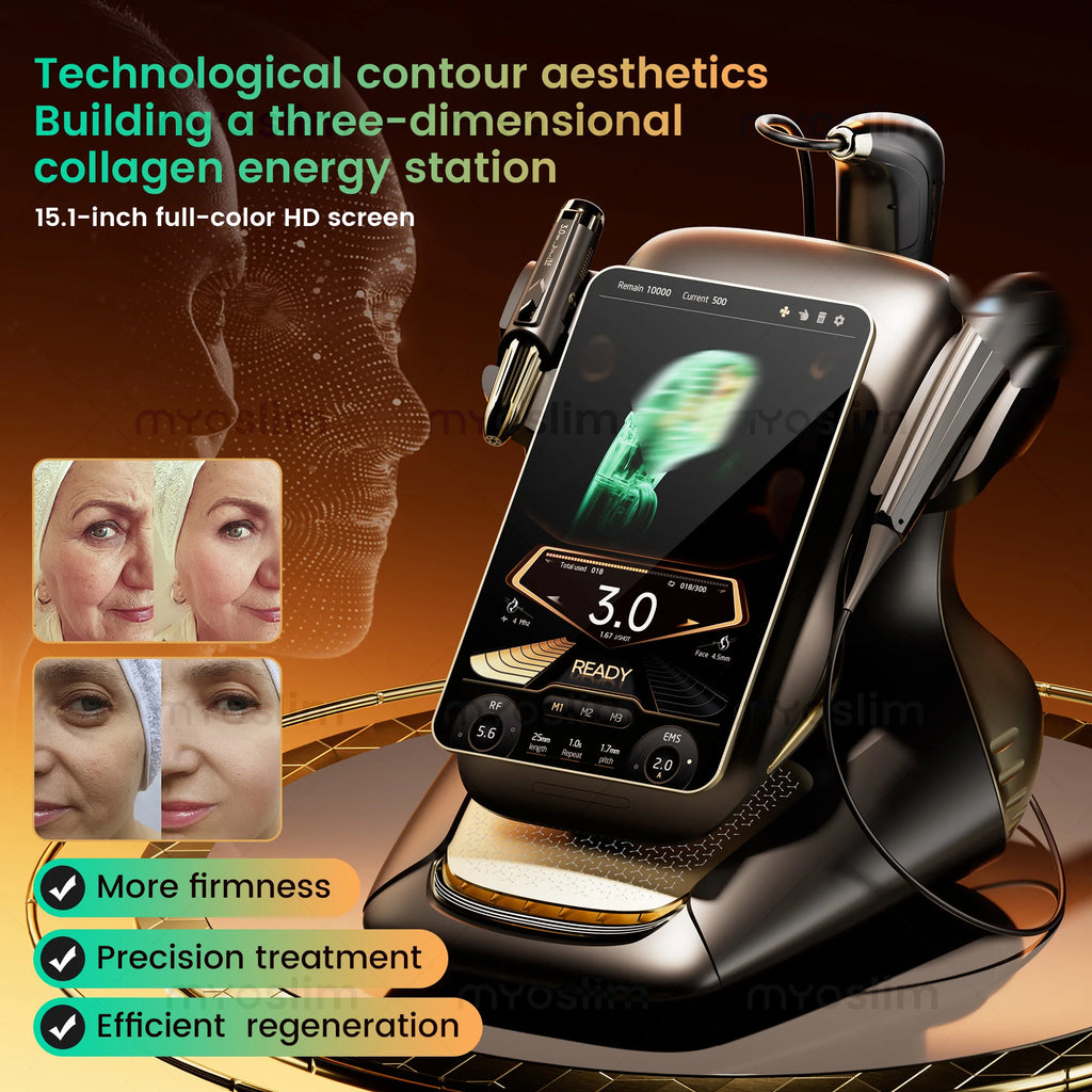 New Technology 3-in-1 Anti-Aging Beauty Machine 15.1 Inch HD Touch Screen Device Skin Tightening