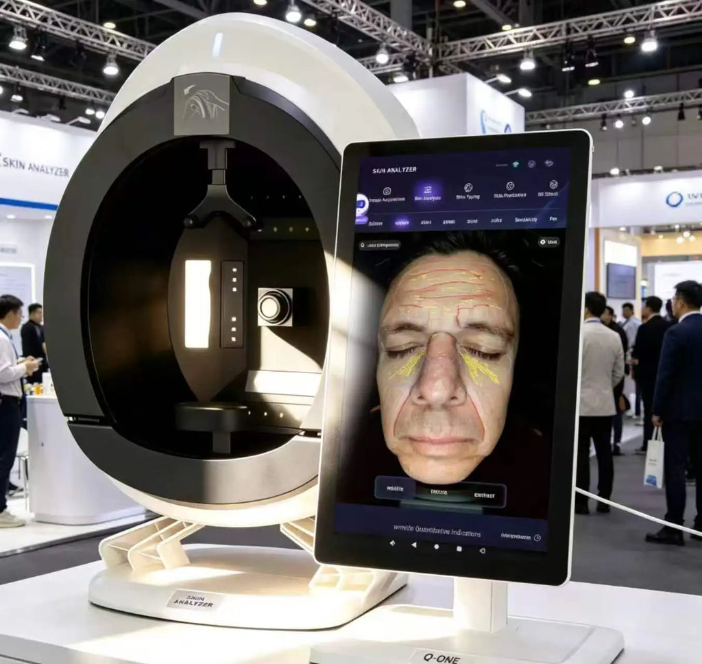 AI Skin Q1 3D Facial Skin Analyzer Multi-Spectrum Skin Diagnosis System with HD Camera for Salon Spa Home Use